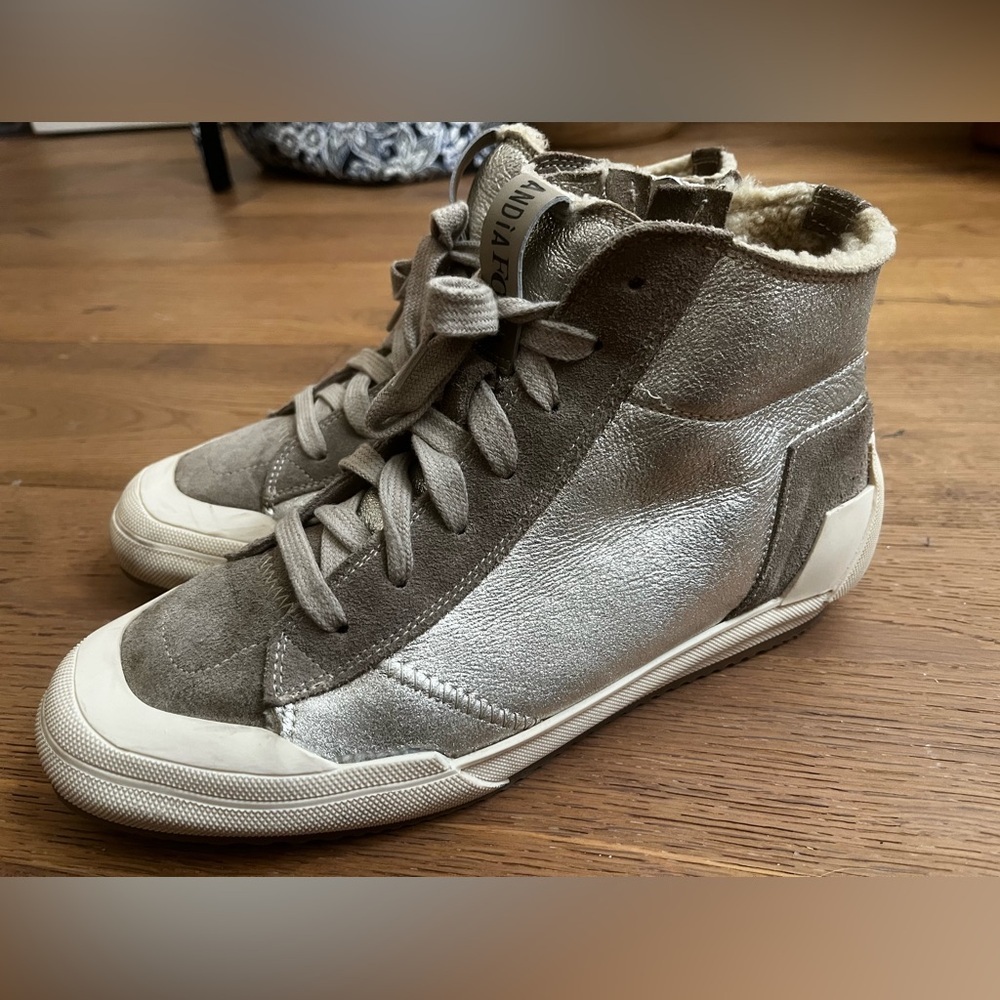 Andia Fora Willy Mont Shoes with Fur Lining in Beige Size 41